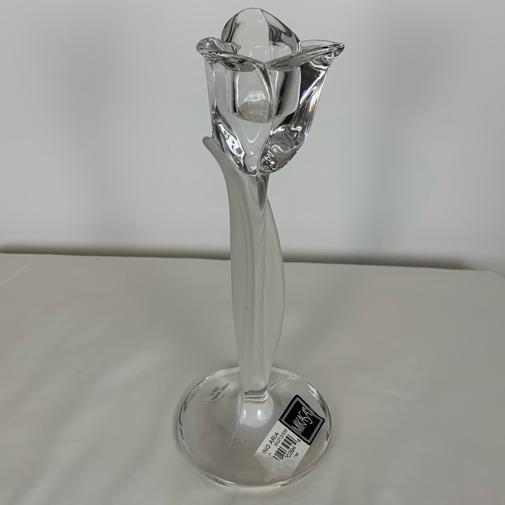 Mikasa Spring Aria 8” Candle Holder Full Lead Crystal Candlestick Replacement